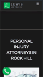 Mobile Screenshot of lewislawcarolinas.com