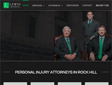 Tablet Screenshot of lewislawcarolinas.com